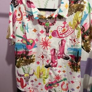 Colorful Western Women’s Shirt